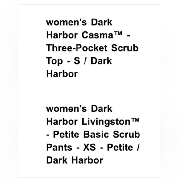 Figs Dark Harbor Scrub Top and Livingston basic scrub pants - Picture 8 of 8